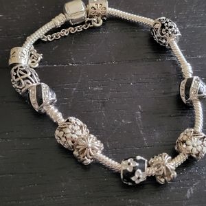 Faux Pandora charm bracelet